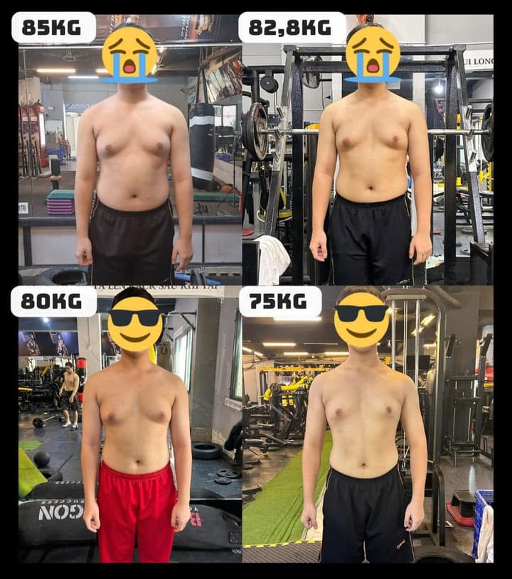 Kết quả thay đổi vóc dáng