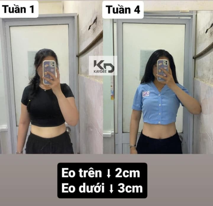 Kết quả thay đổi vóc dáng
